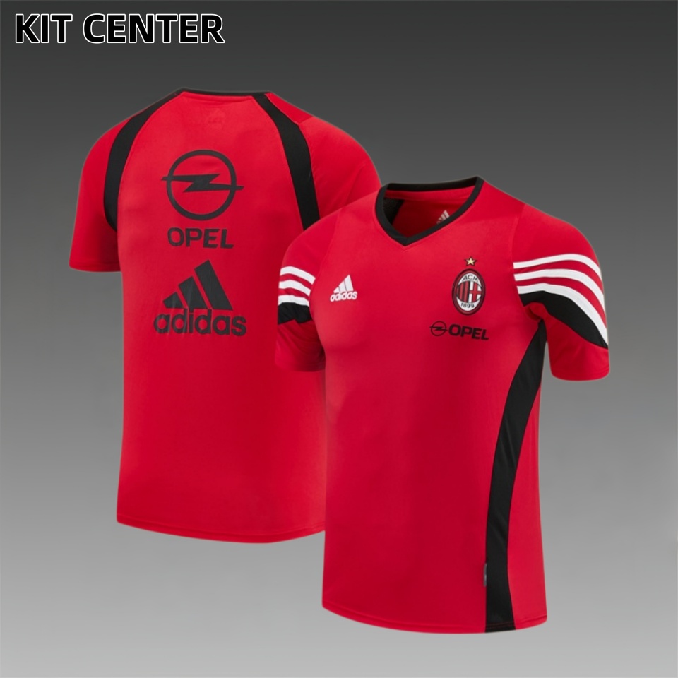 03/04 AC Milan retro training suit short sleeved football shirt