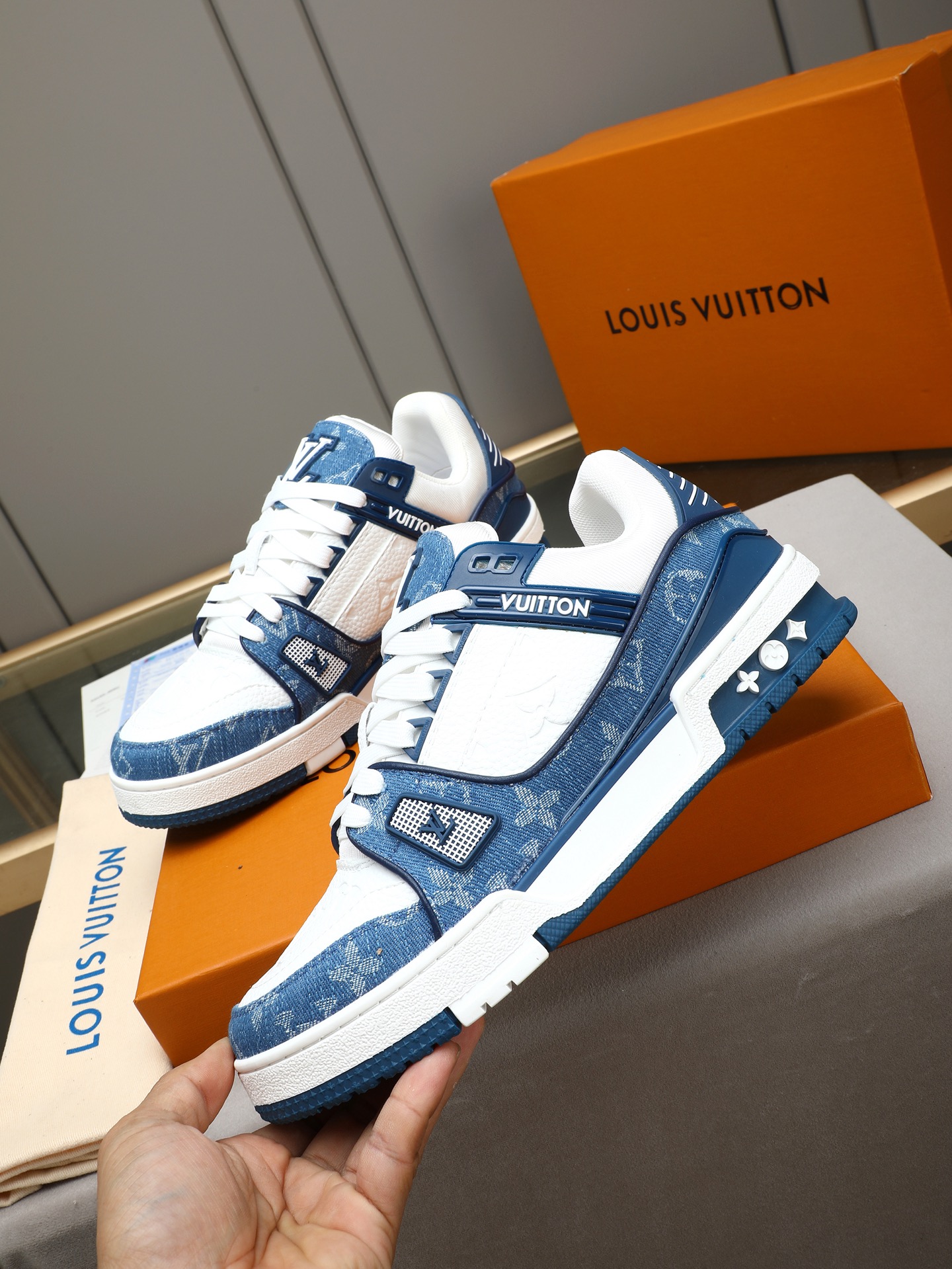 LV Louis vuitton Trainer Sneaker Low Virgil Abloh Monogram