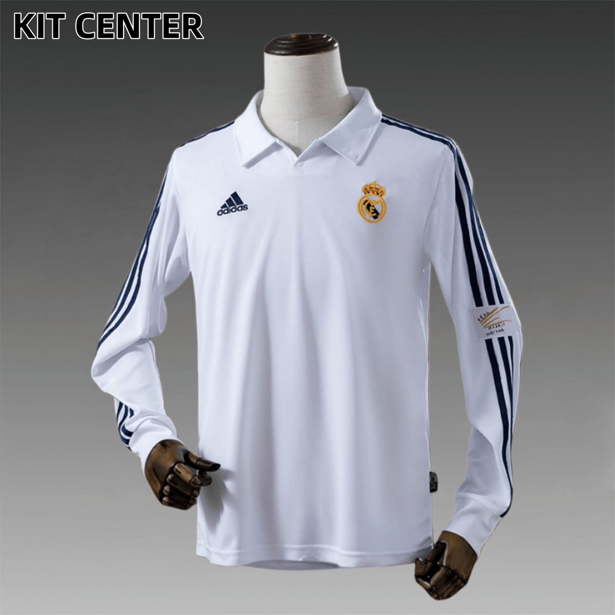 2002 Real Madrid home Long Sleeve Retro Football Shirt