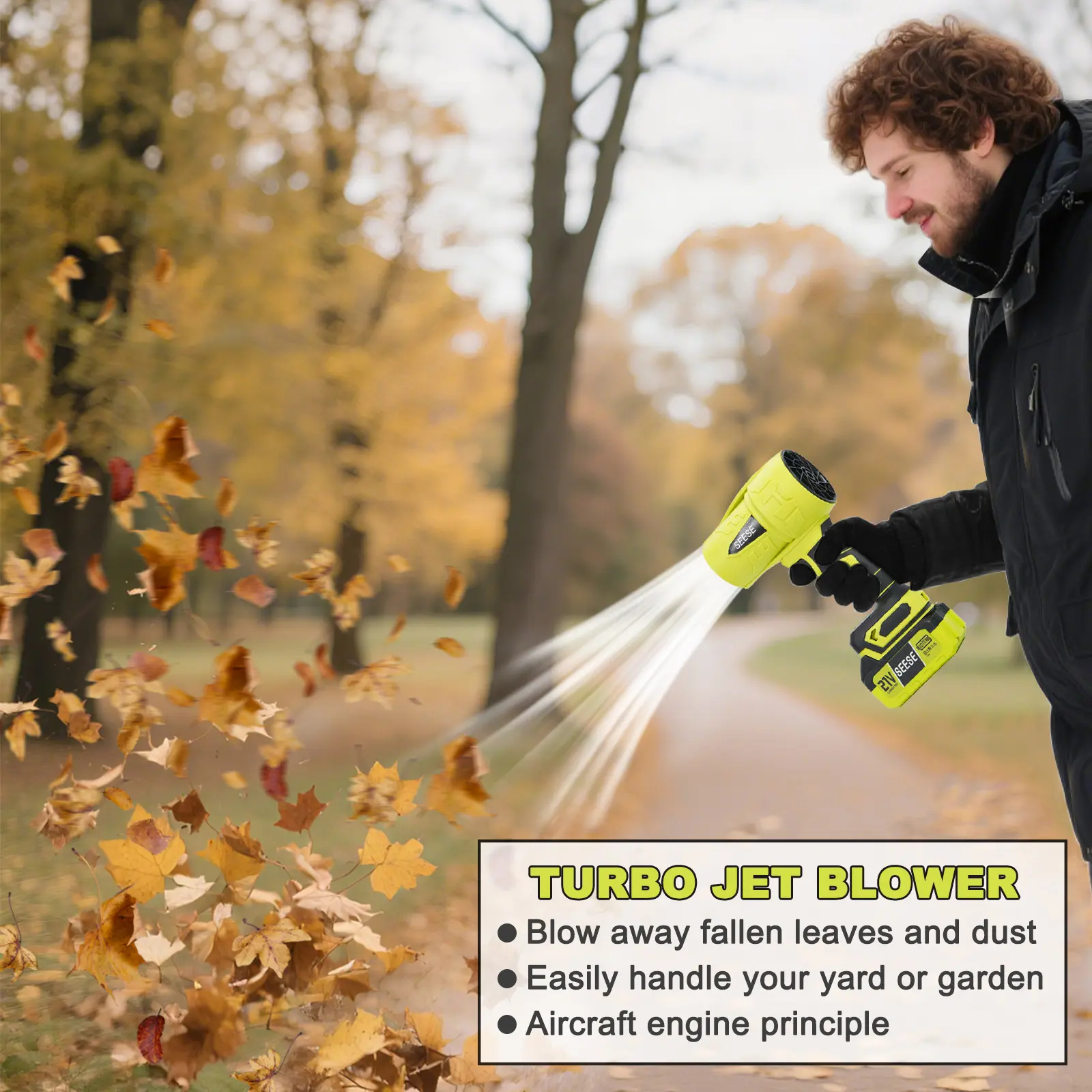 💥LAST DAY 49% OFF❤️Seese Turbo Jet Blower✈️FREE SHIPPING