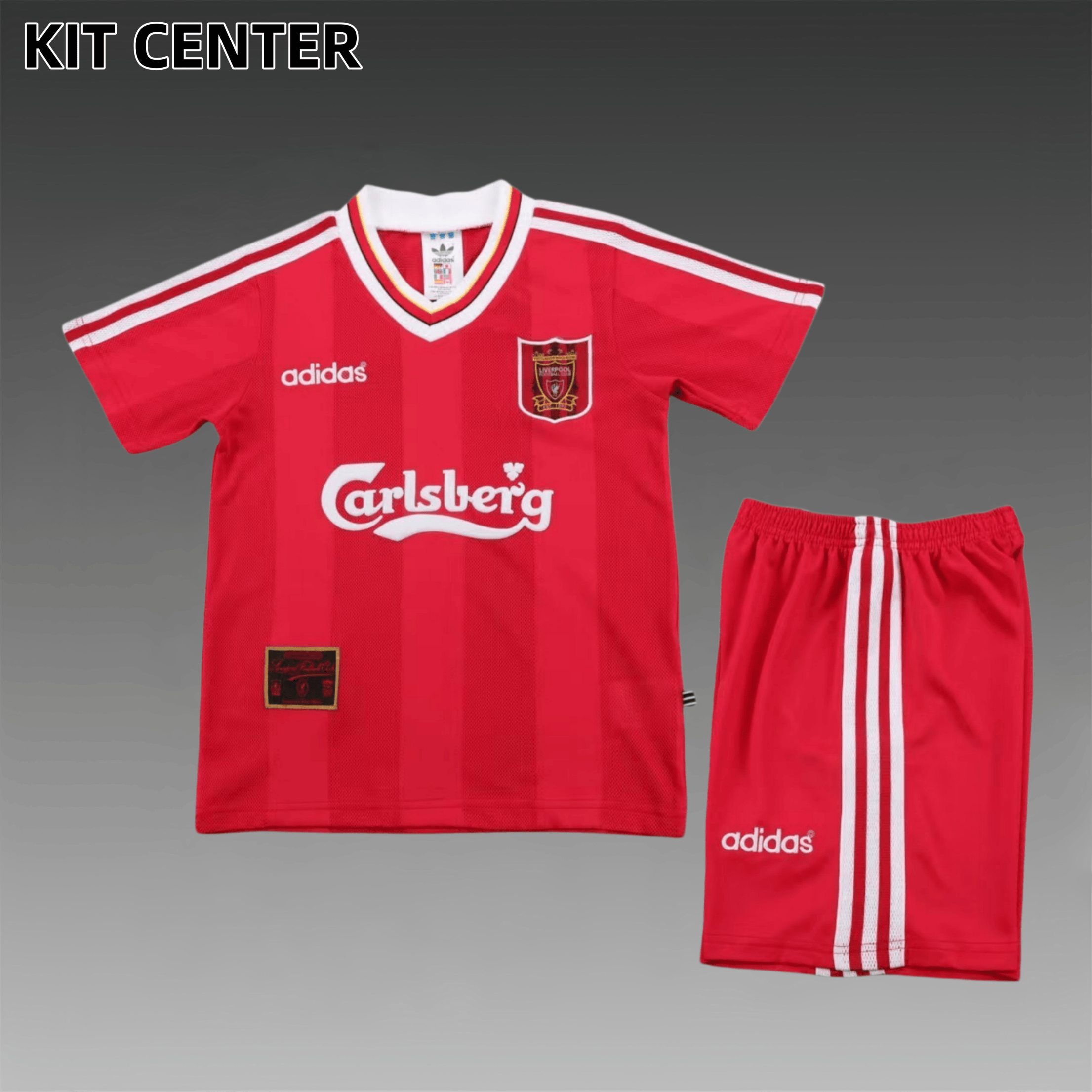 95/96 Liverpool home Retro Football Shirt (Kids Kit）