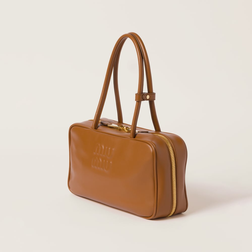 Beau leather top-handle bag