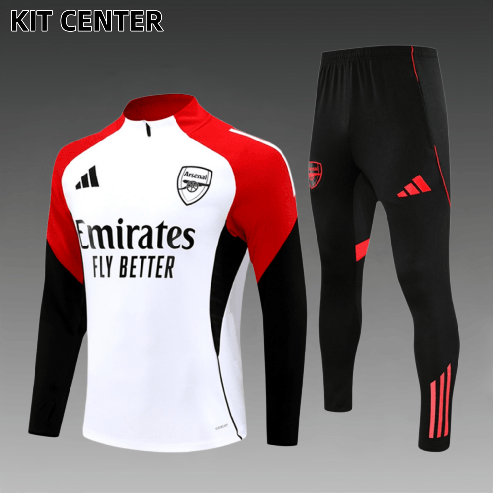 2025/2026 Arsenal Kids Half Zip Training Clothes (Kids Kit)