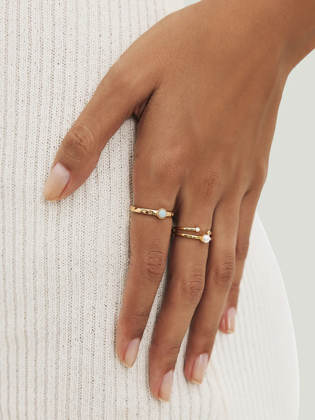 Star Opal Beaded Ring