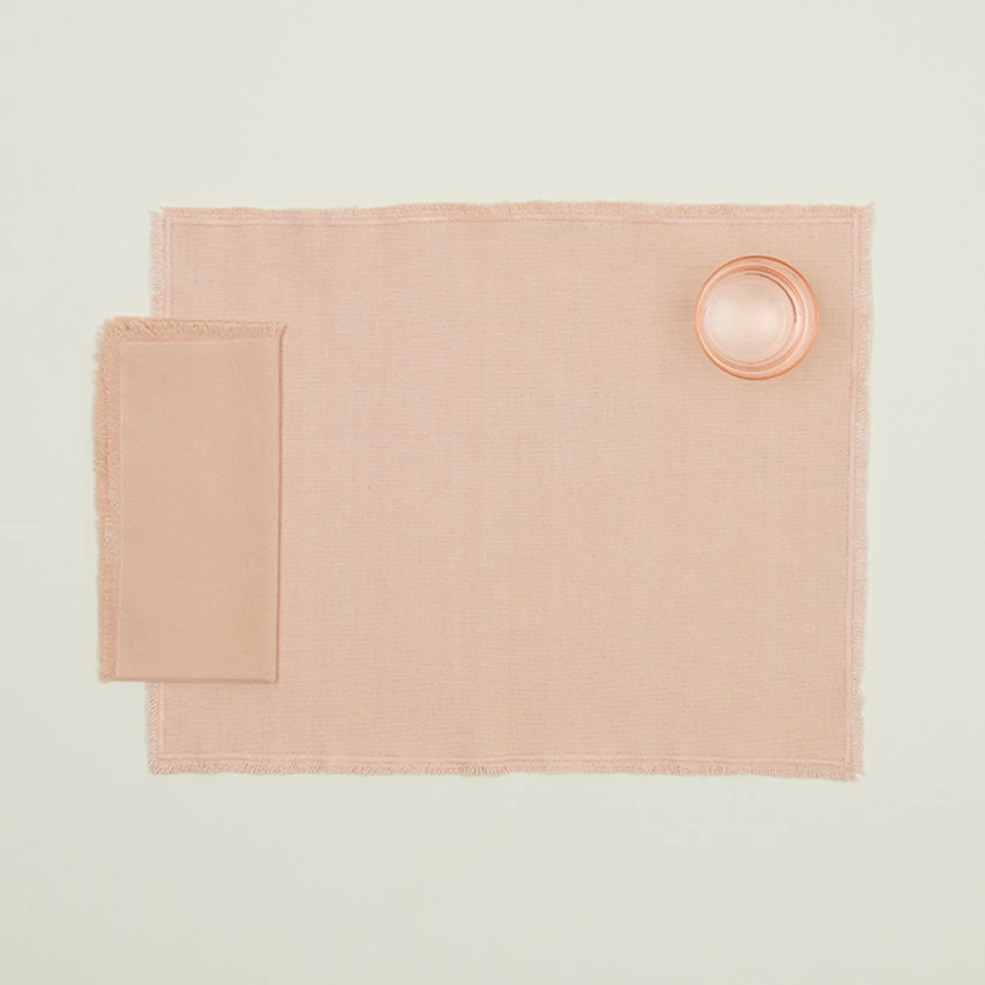 Essential Cotton Placemat, Set of 4 - Blush