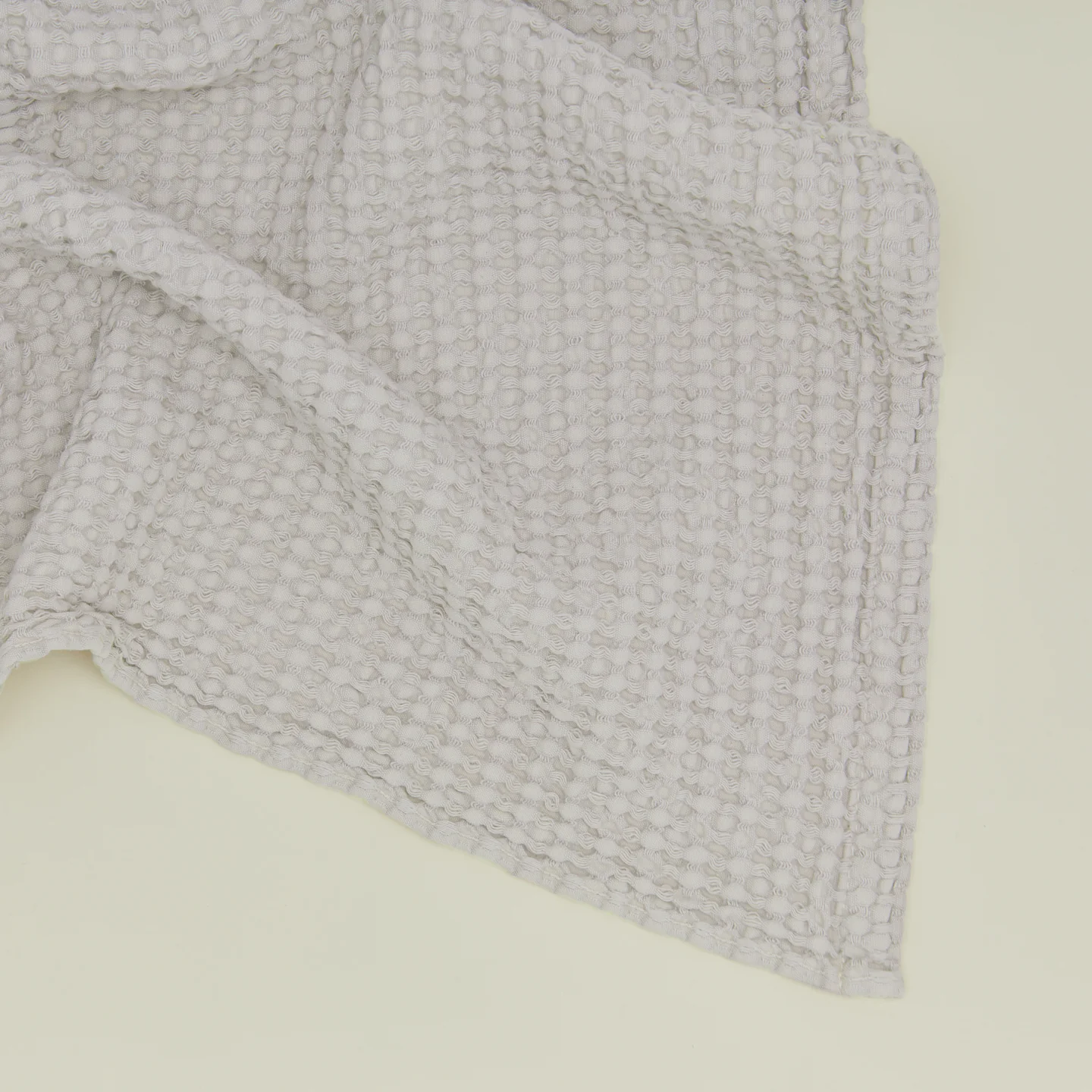 Simple Waffle Towel - Light Grey