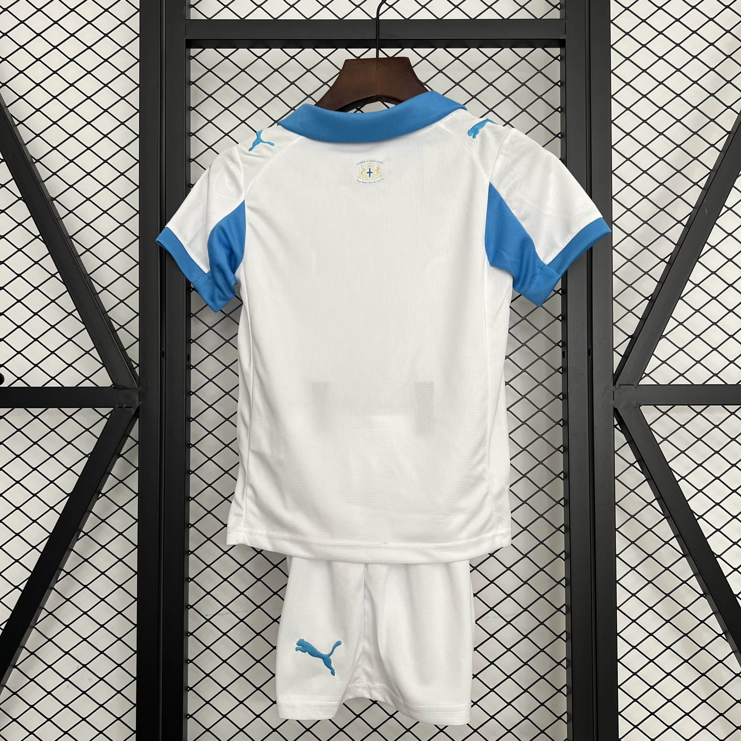 2025/2026 Marseille Home Football Shirt（Kids Kit socks ）