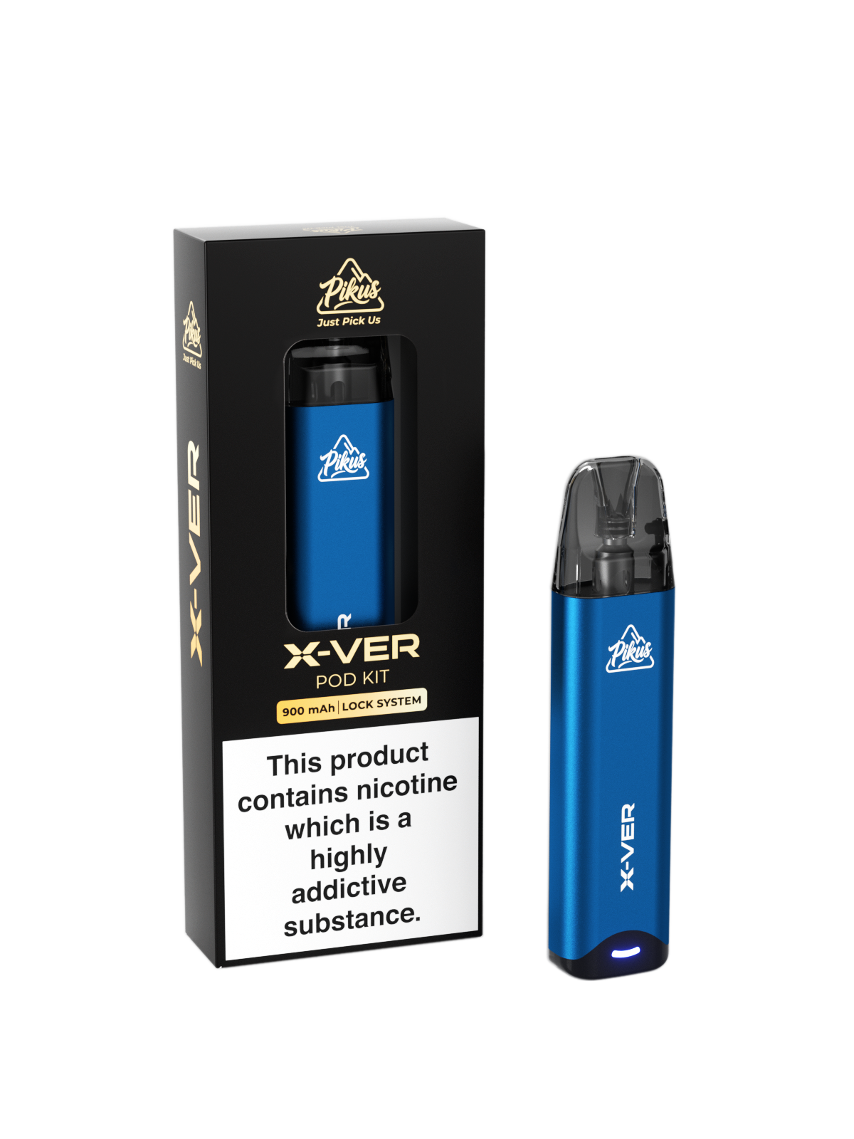 Pikus X-Ver Pod Kit - Shiny Blue