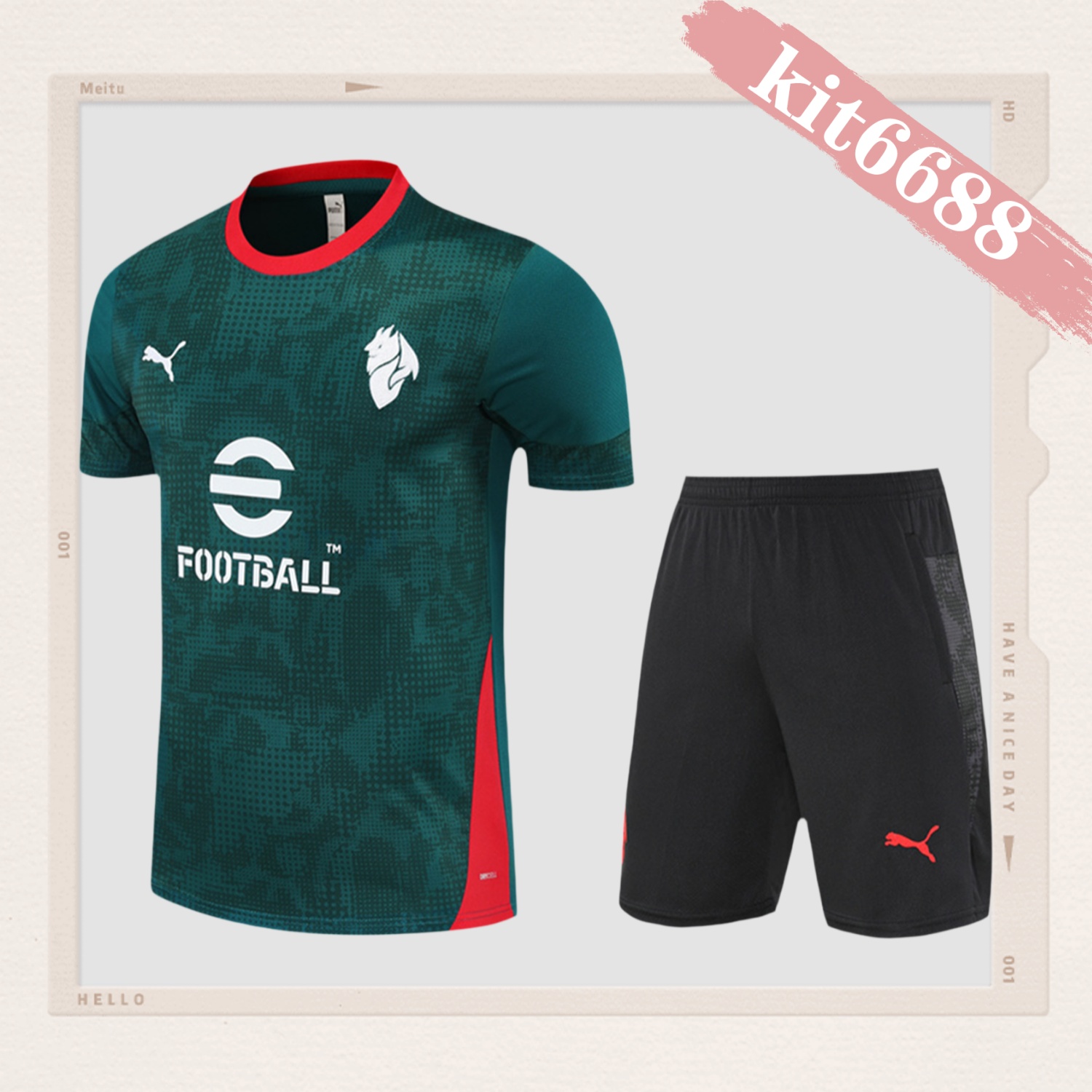 2025/2026 AC Milan Adult Short Sleeve Training Wear (Adult kit)