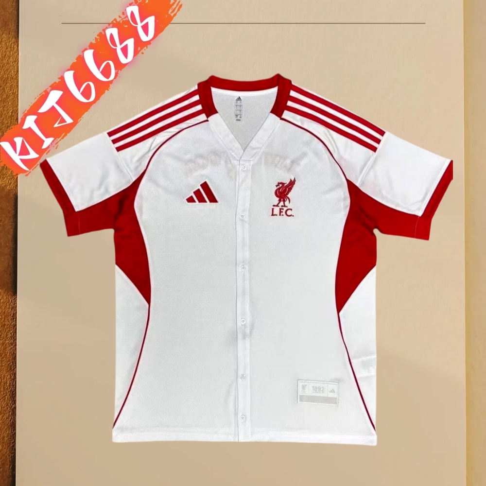 2025/2026 Liverpool Baseball Style Football Shirt (Fans)