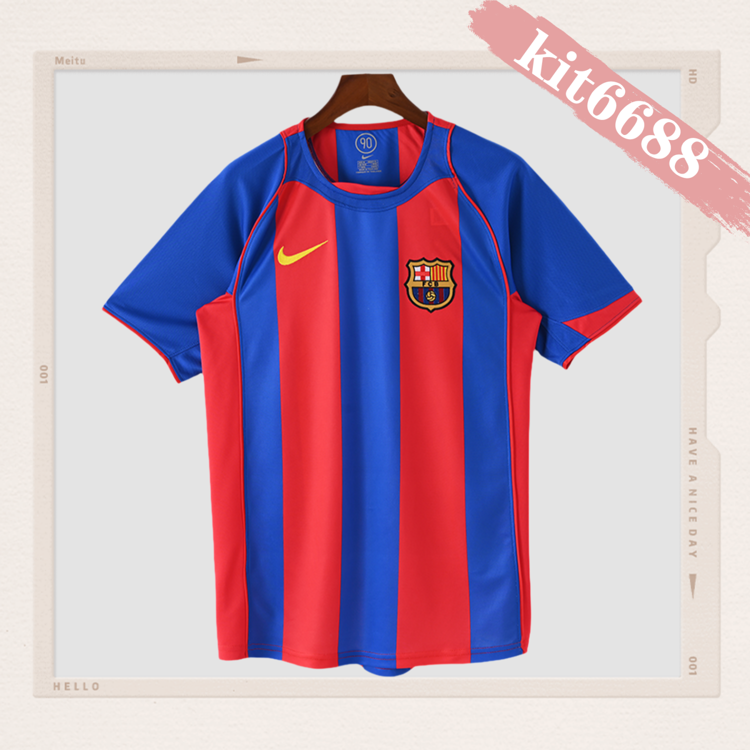 2004/2005 Barcelona Home Retro Football Shirt