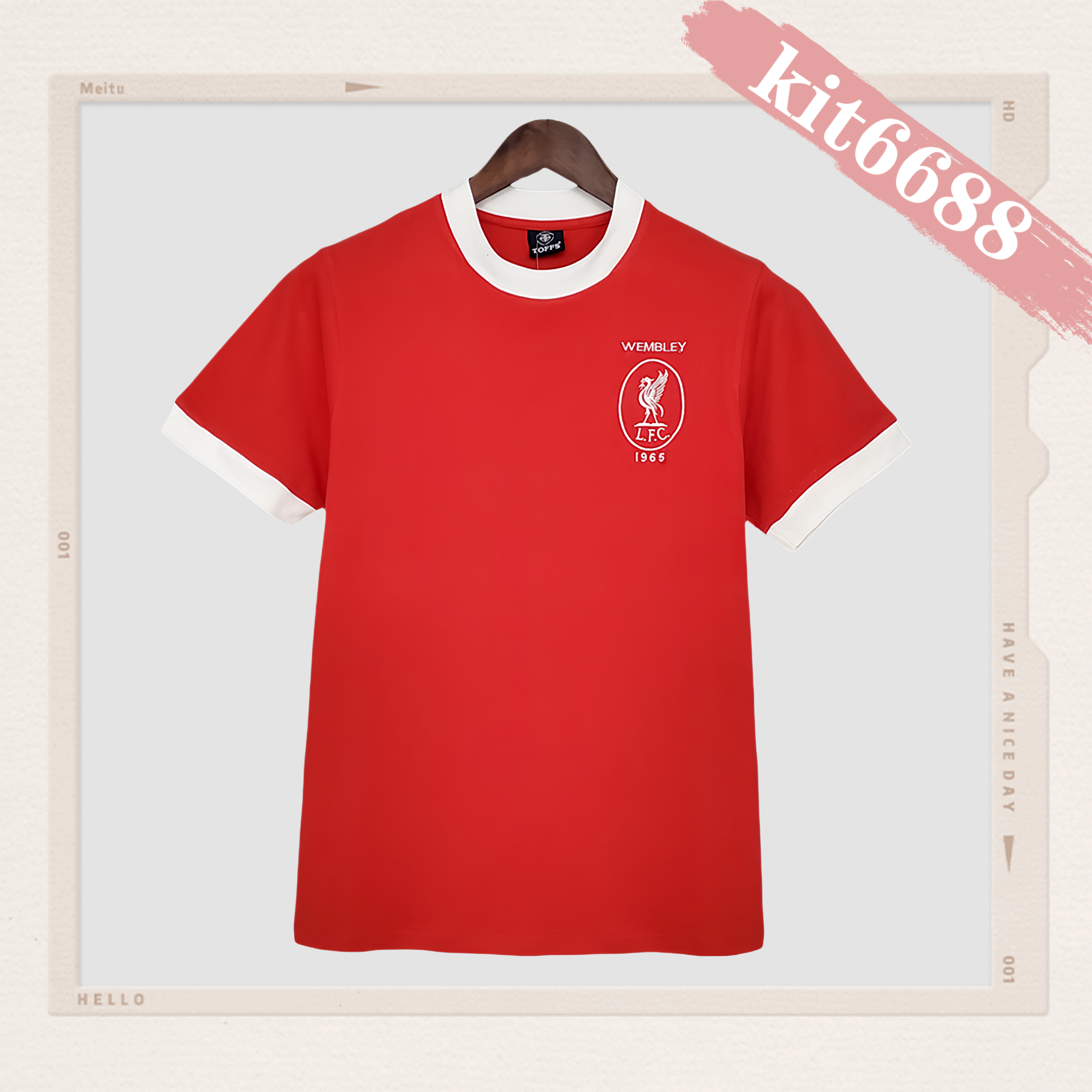 1965 Liverpool Retro Home Football Shirt