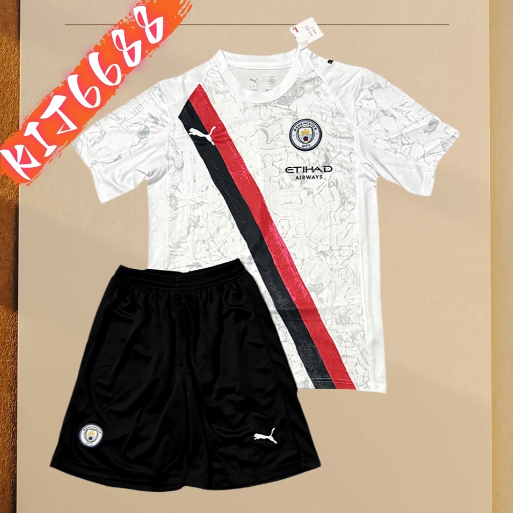2025/2026 Manchester City Away Football Shirt (Kids Kit socks)