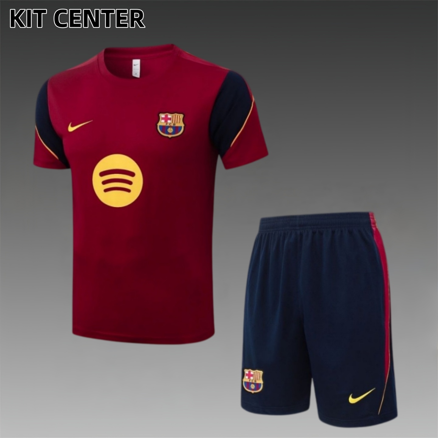 2026/2027 Barcelona Short sleevedtraining clothes (Adult Kids Kit)