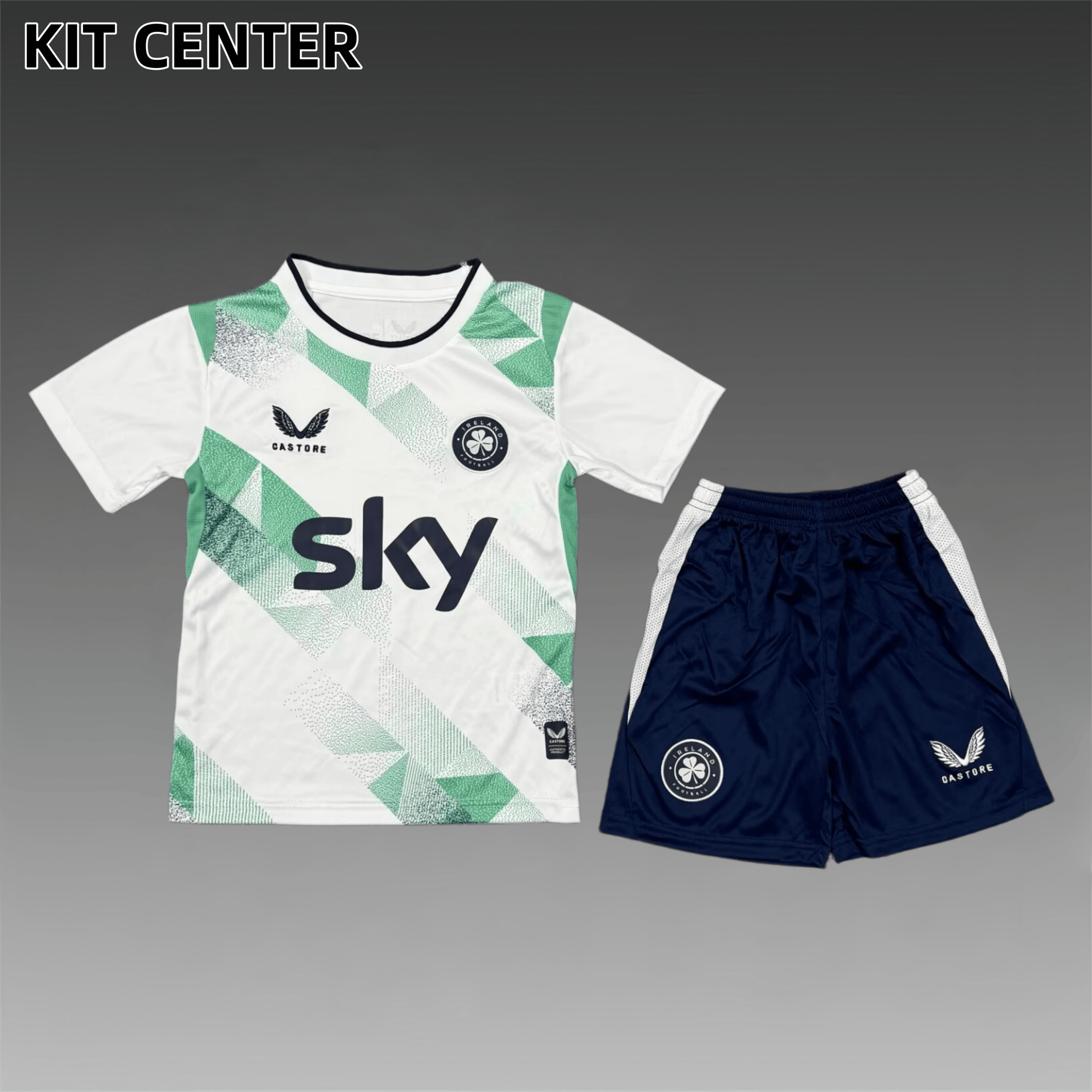 26/27 Ireland Away Football Shirt (Kids Kit socks)
