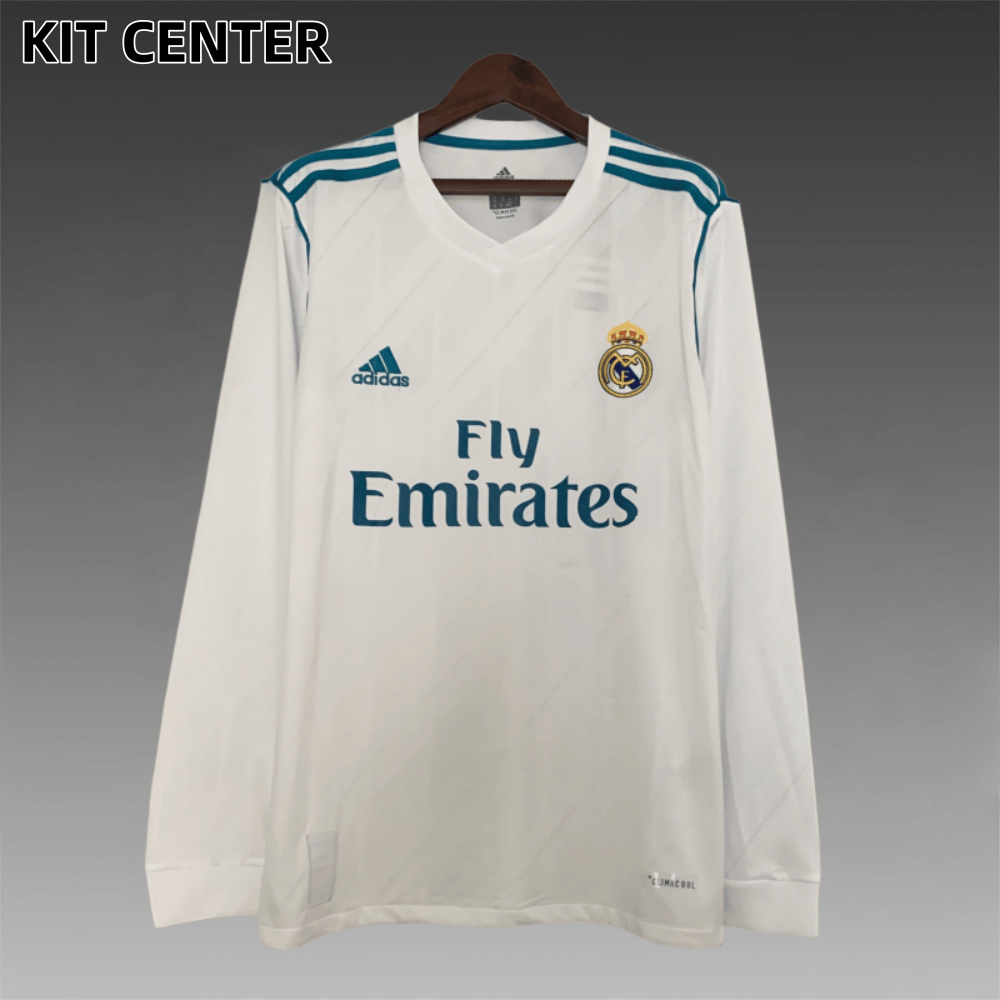 2017/2018 Real Madrid home Long Sleeve Retro Football Shirt