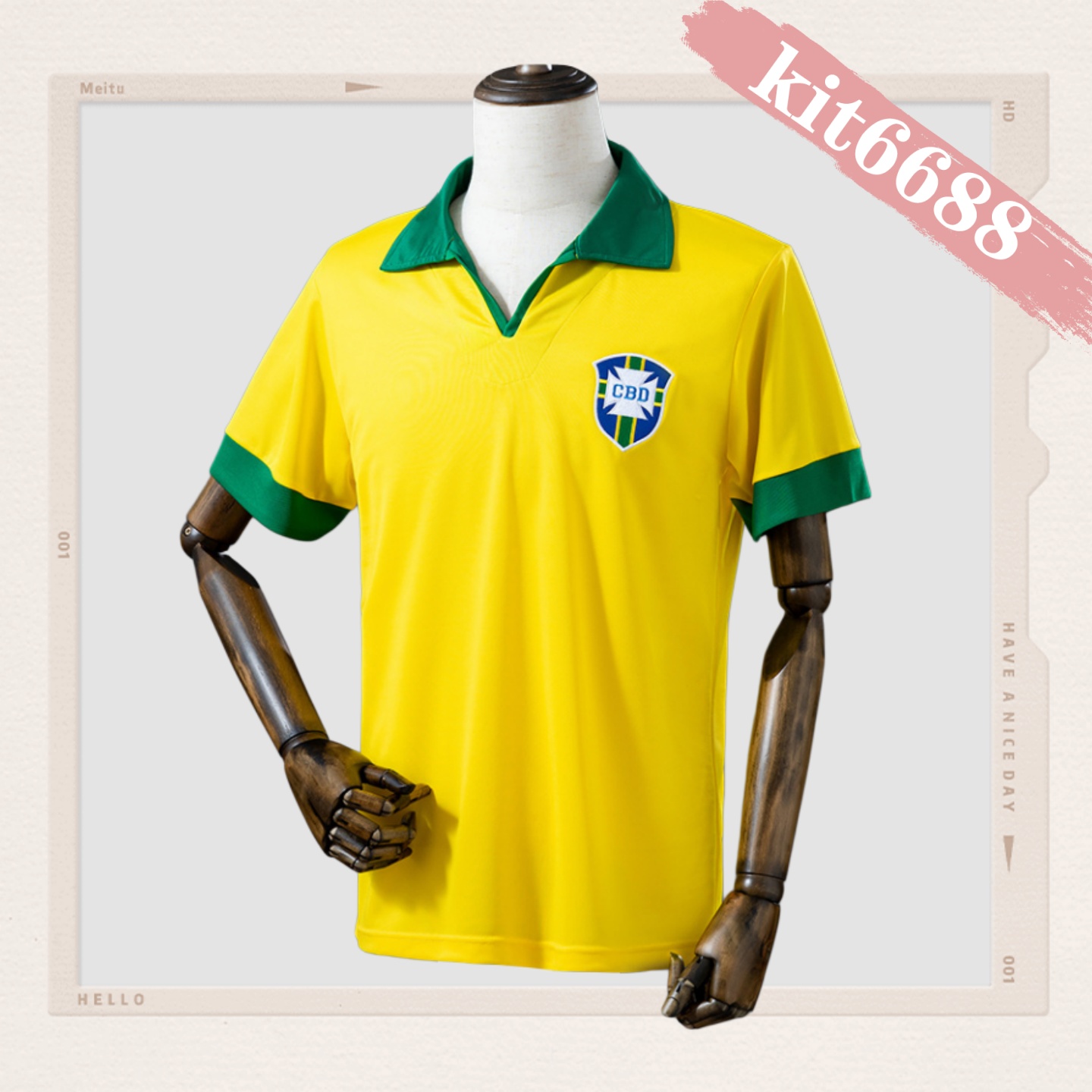 1958 Brazil Away Retro Football Shirt