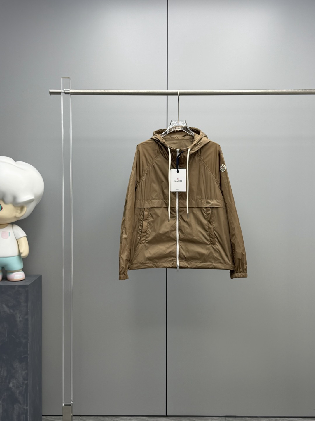Moncler 2026 Autumn Winter Women's Jackets Polyester Hooded Tassel Zipper Casual Slim Woman's Coats MKDFWJ26012