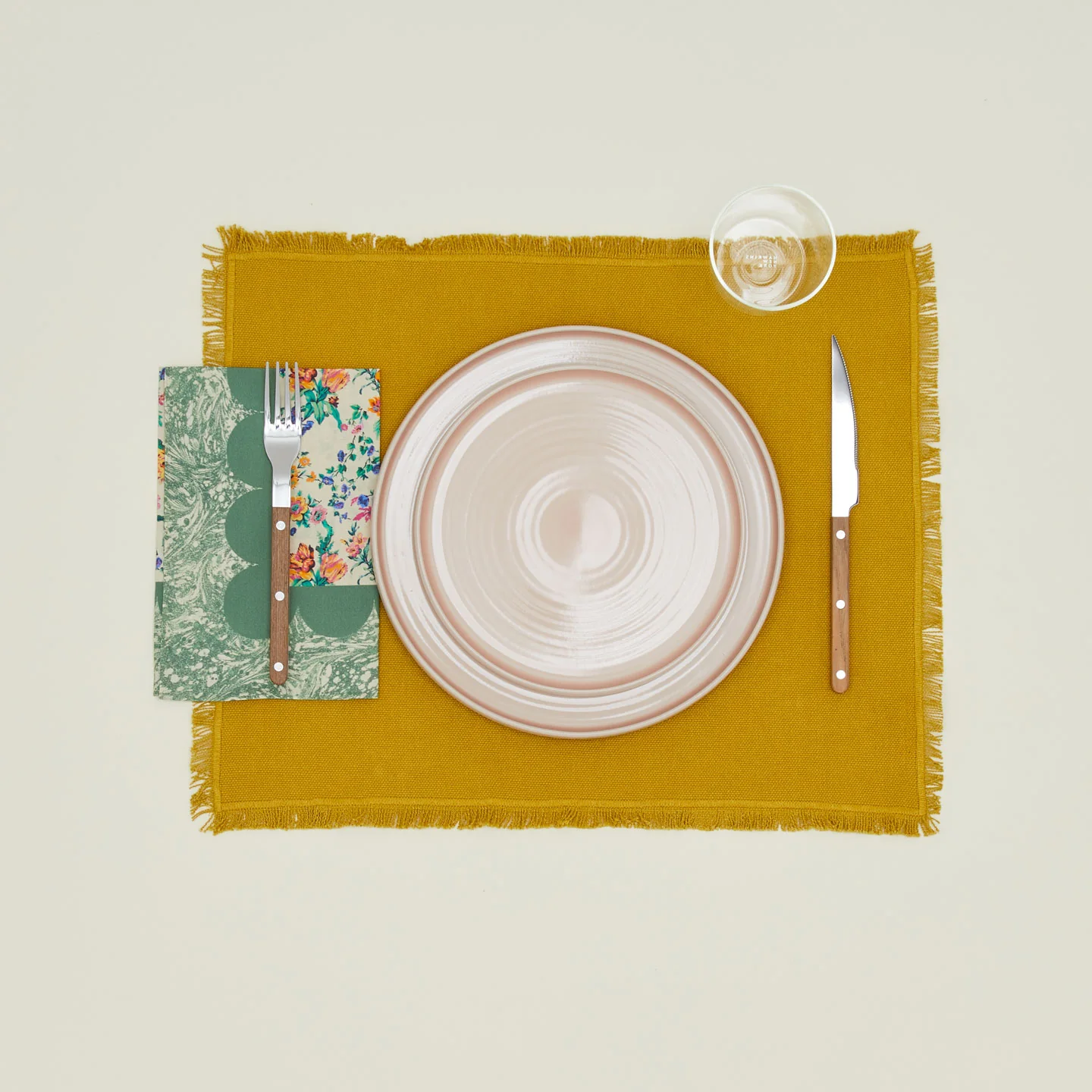 Mixed Floral Napkin, Set of 2 - Fern