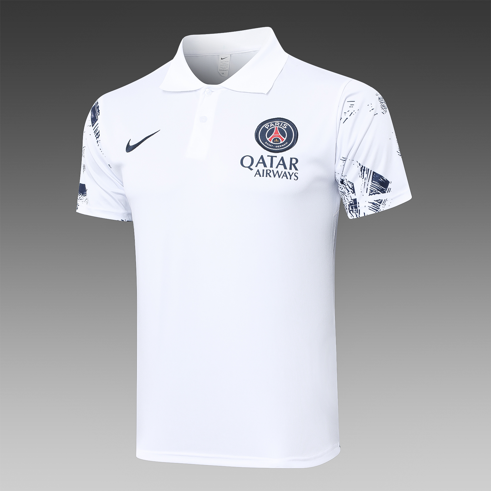 24/25 Paris Saint-Germain White Polo Shirt (Adult Kit)