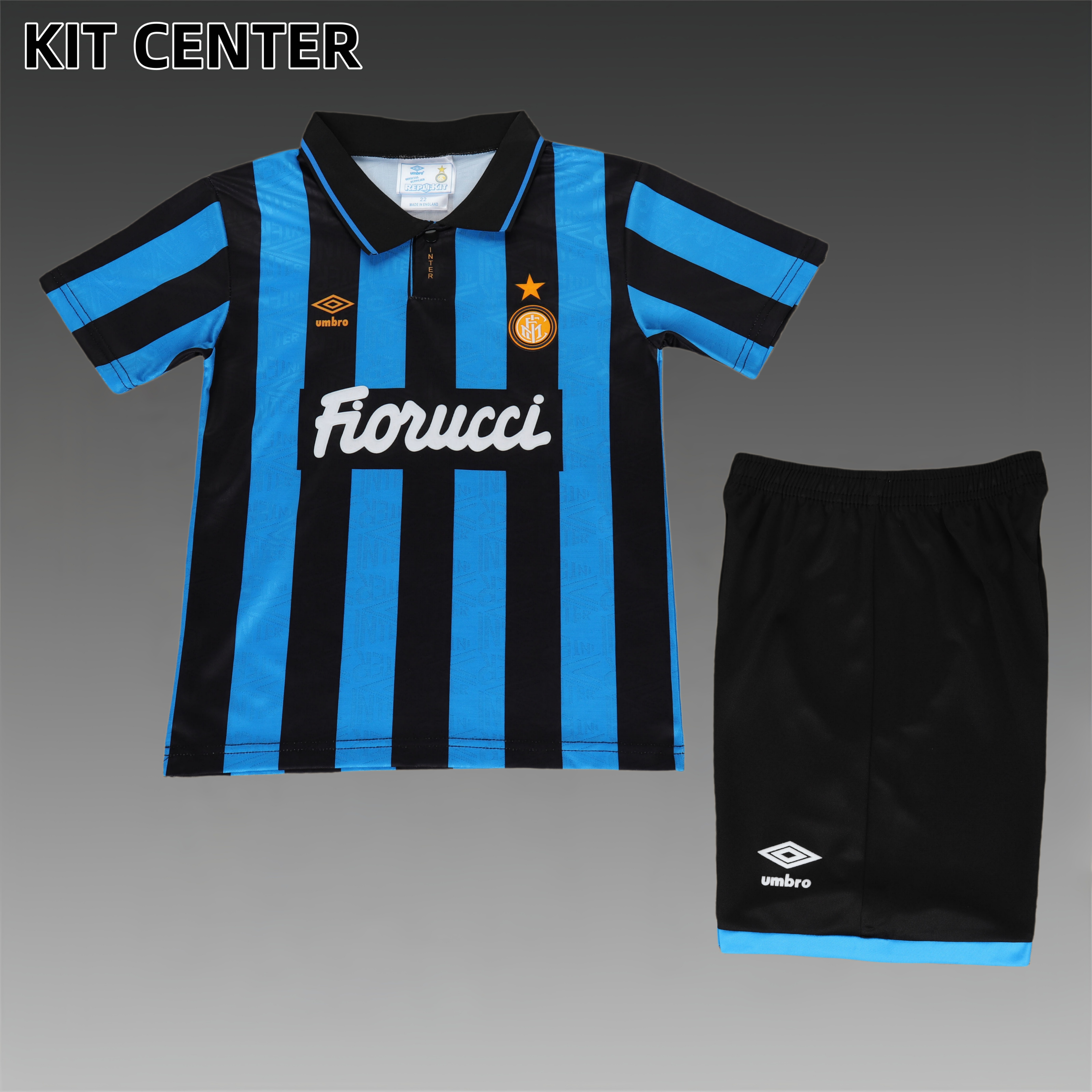 1992/1994 Inter Milan home Retro Football Shirt Kids Kit