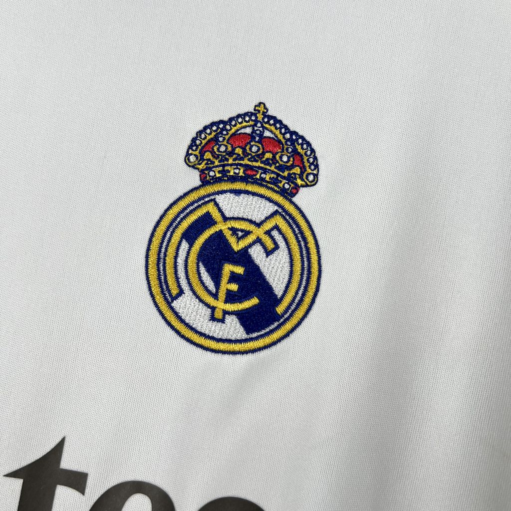 2025/2026 Real Madrid Home Long Sleeve Football Shirt （Fan Edition）