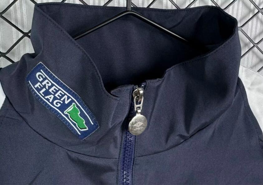 1998 England retro windbreaker cyan