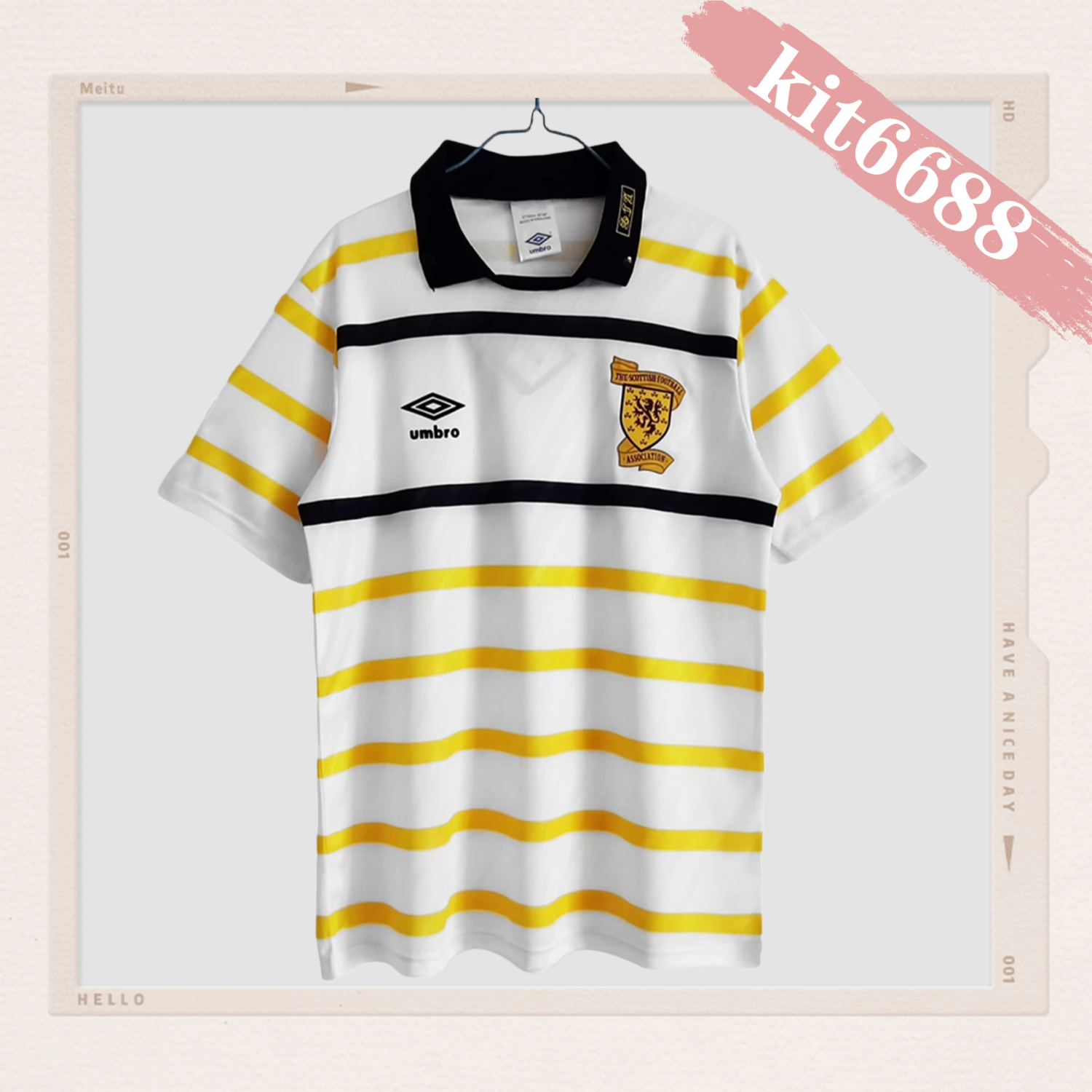 1989/1990 Scotland away football shirt（Retro）
