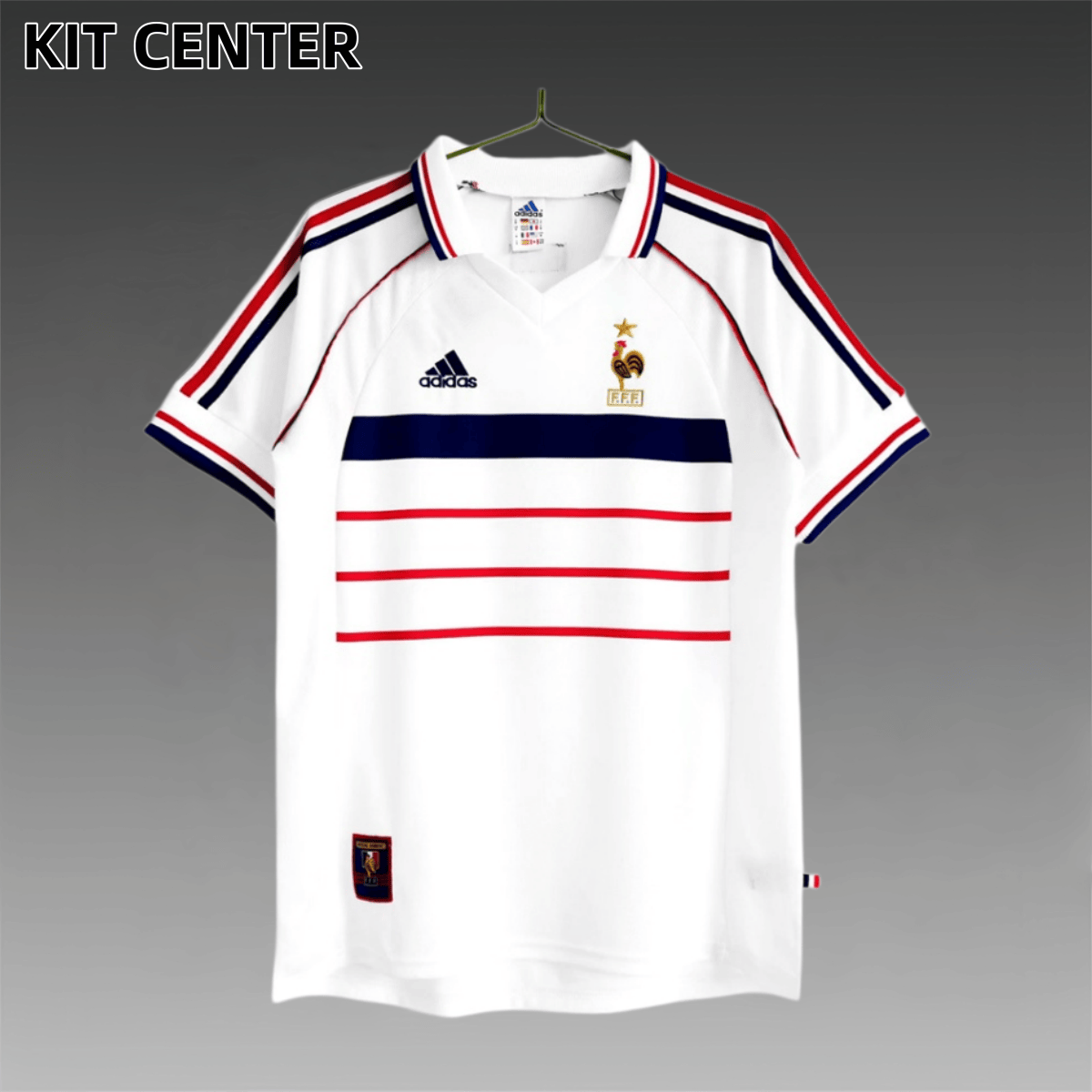 1998 France Away Retro Football Shirt （No English Edition）
