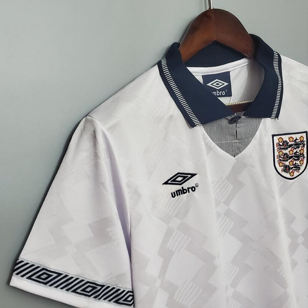 1990 England Home Retro Football Shirt