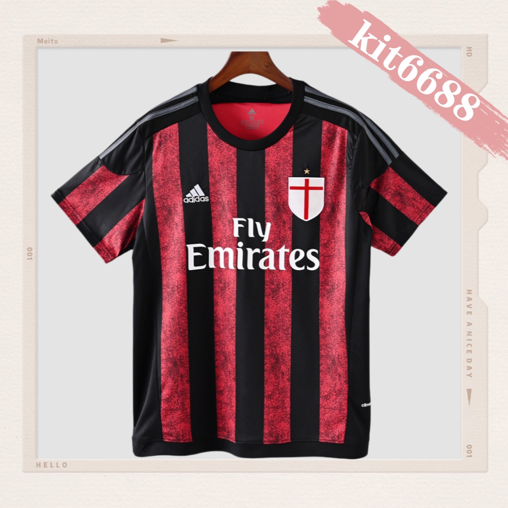 2015/2016 AC Milan Home Retro Football Shirt