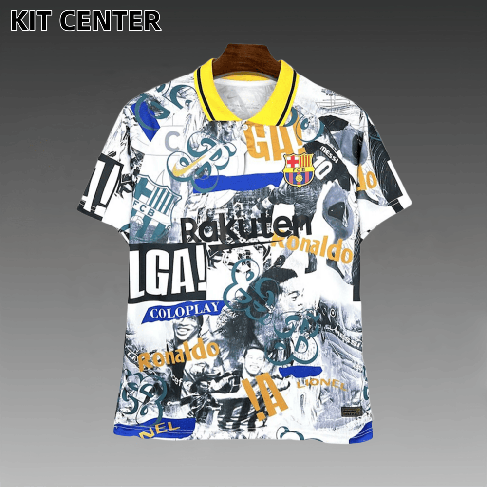 2025/2026 Barcelona Ronaldinho Commemorative Football Jersey (Fan Edition)