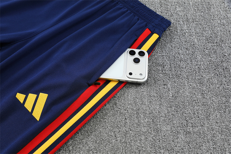 26/27 Spain royal blue Half Zip Training Kit (Adult Kids Kit)