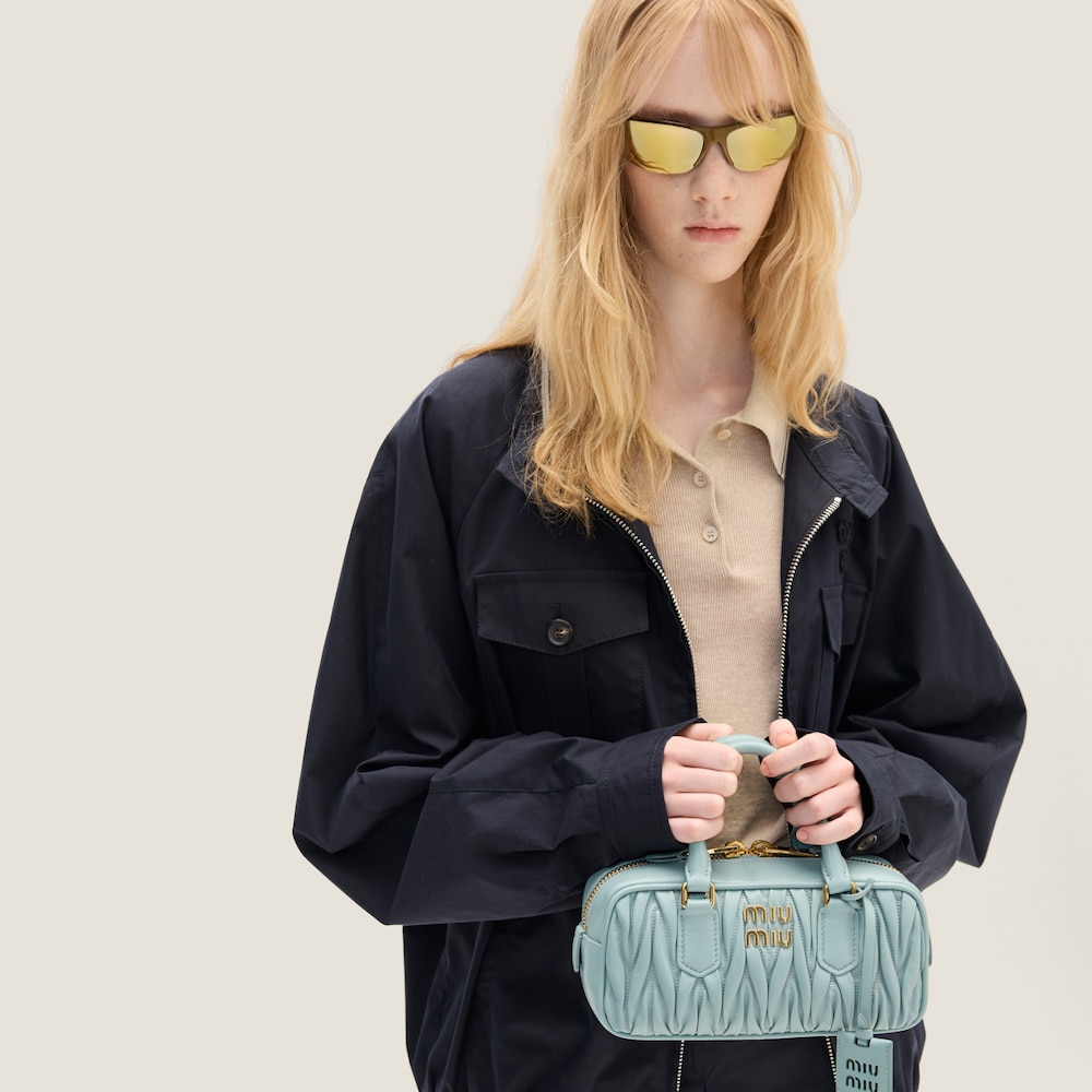 Arcadie matelassé nappa leather bag