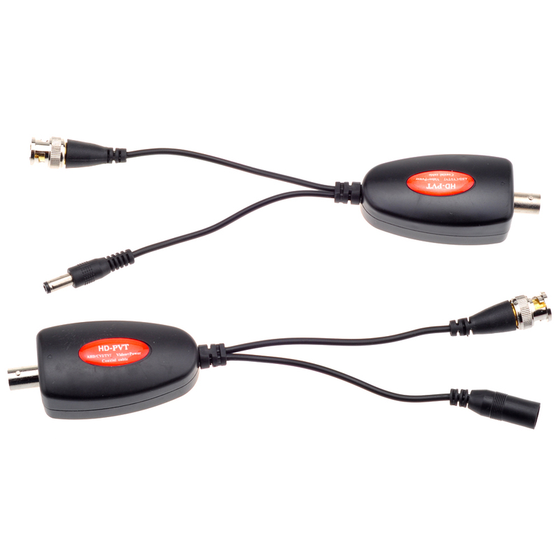 GADINAN AHD CVI TVI CCTV Camera Power Video Transmission Via One BNC Video Cable Up to 400M HD-PVT Power Video Transmitter