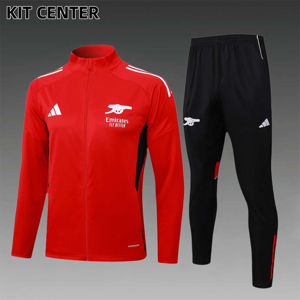 2025/2026 Arsenal Red Kids Full Zip Training Wear (Kids Kit)