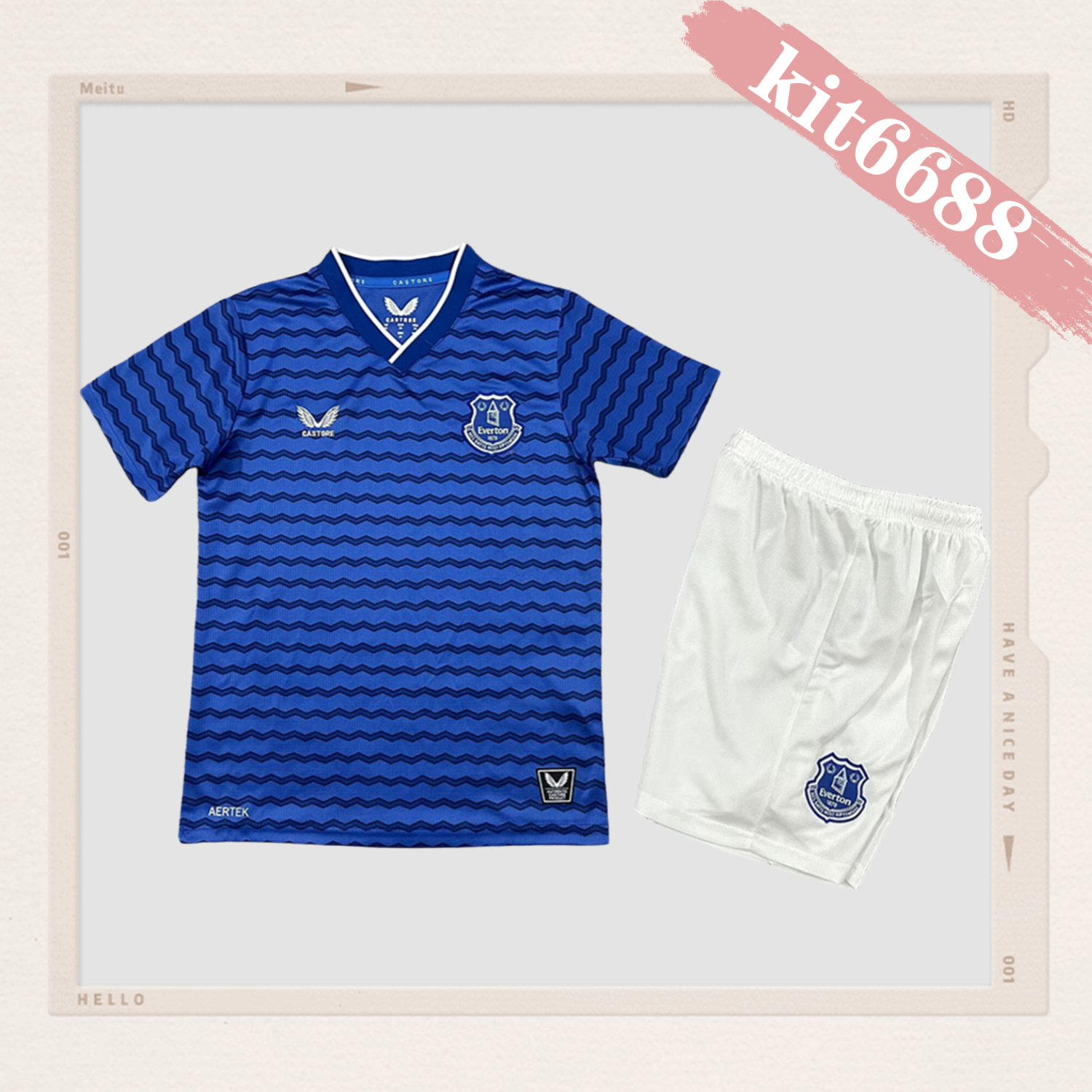 2025/2026 Everton Home Football Shirt (Kids Kit socks)