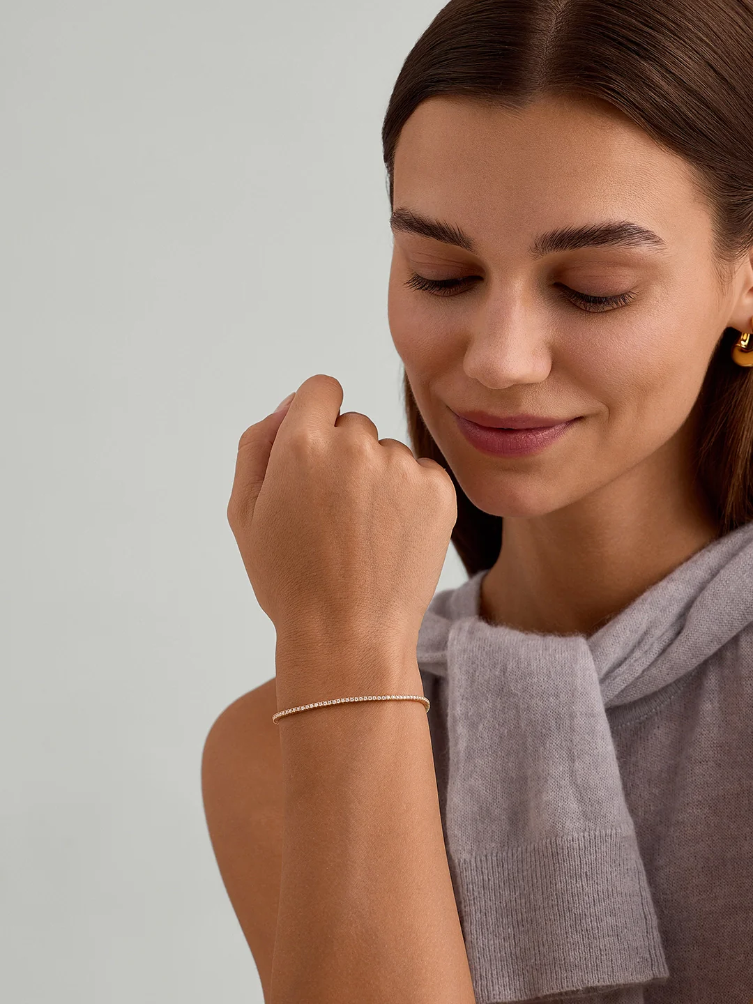 Delicate Moissanite Tennis Bracelet