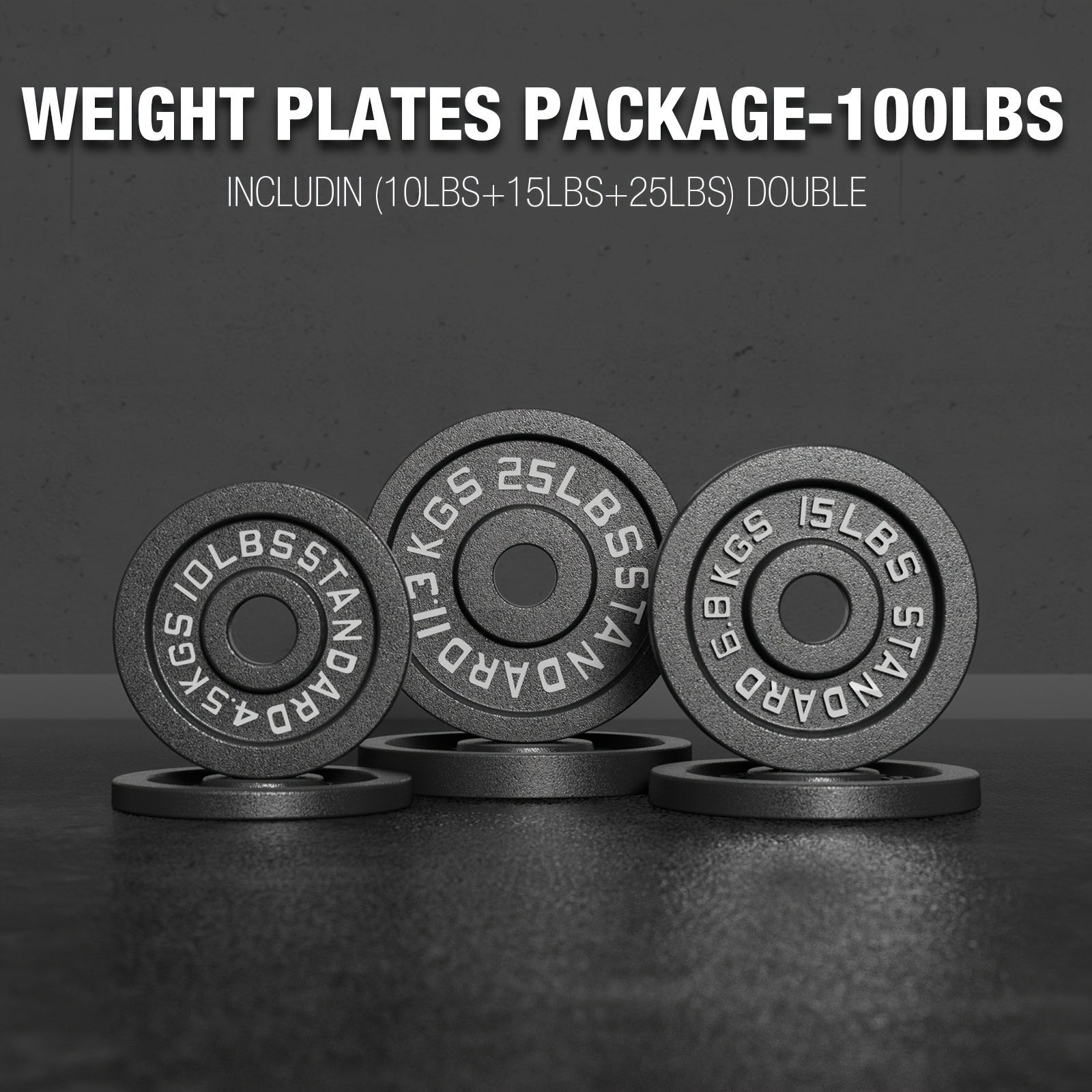 2inch Weightlifting plate for barbells, with enhanced grip, suitable for strength training and weightlifting