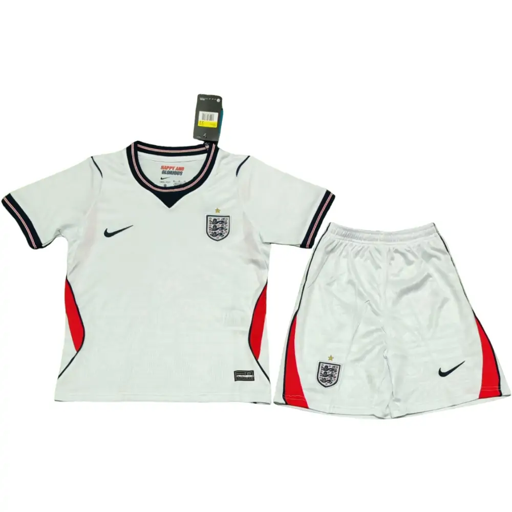 2026 World Cup England Home Jersey Children's Set - Fans Edition