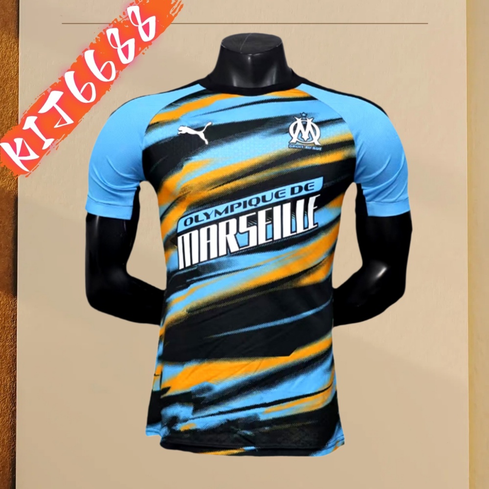 2025/2026 Marseille pre-match training football shirt (playerEdition)