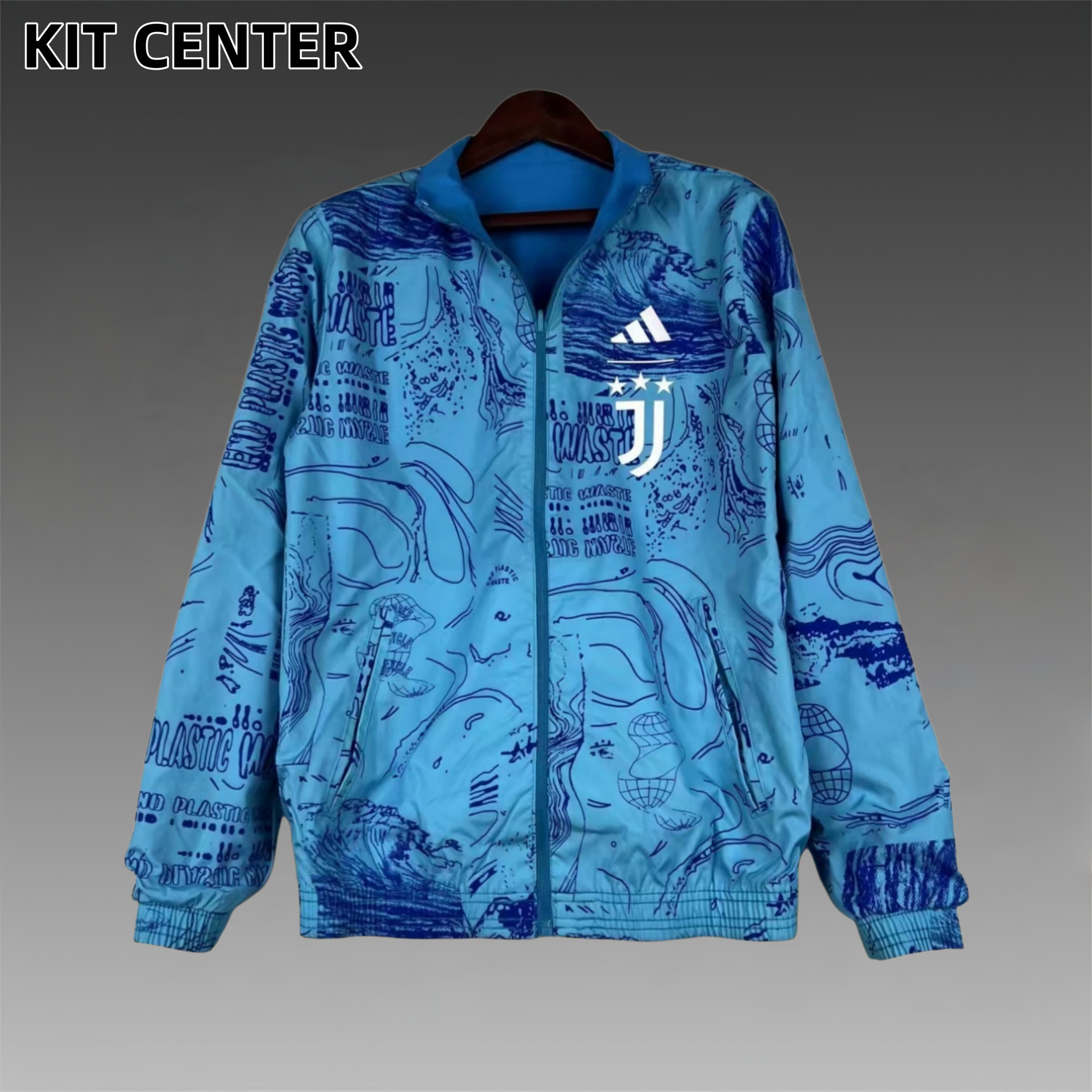 2025/2026 Juventus double-sided Embroidered Football Windbreaker