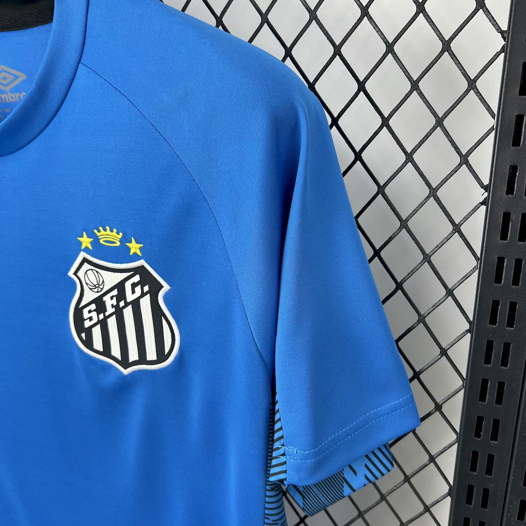 2025/2026 Santos Blue Goalkeeper Football Shirt (Fan Edition)