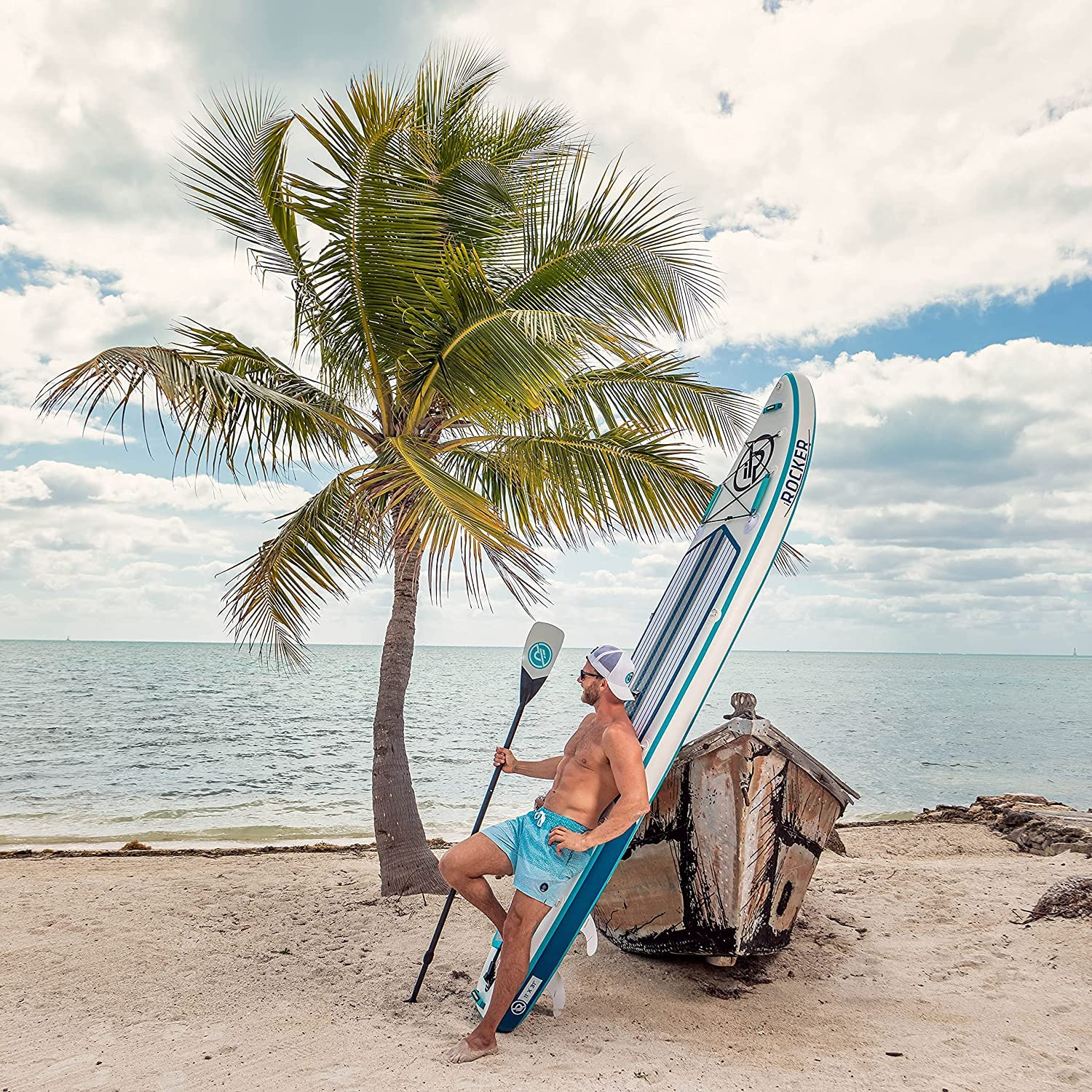 【BS】Inflatable Stand Up Paddle Board with Premium SUP Accessories, Pump & Backpack
