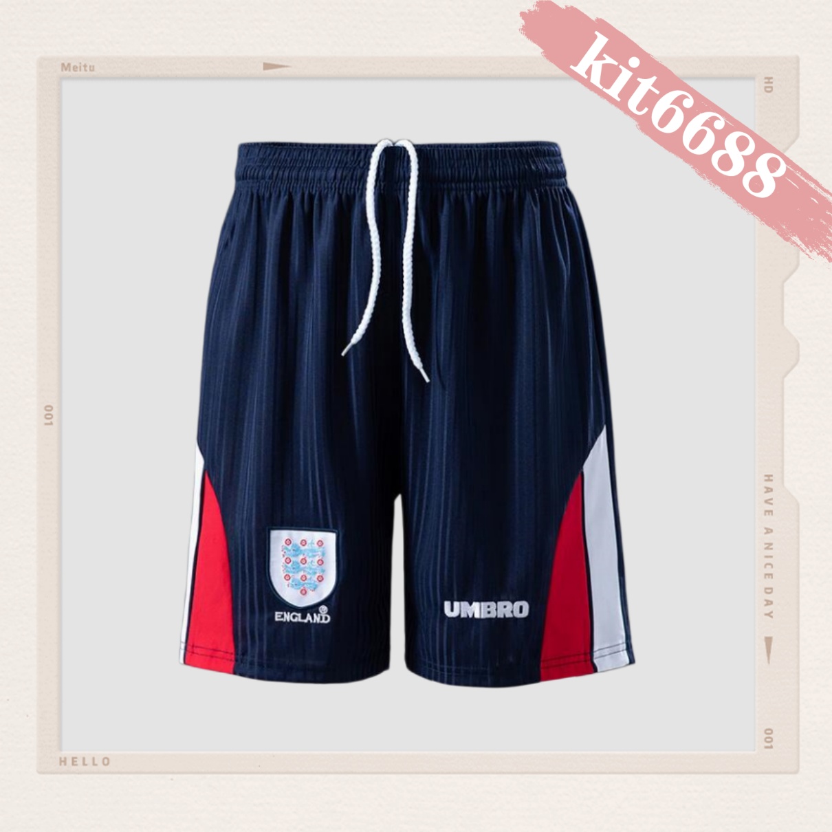 1998 England Home Retro Shorts