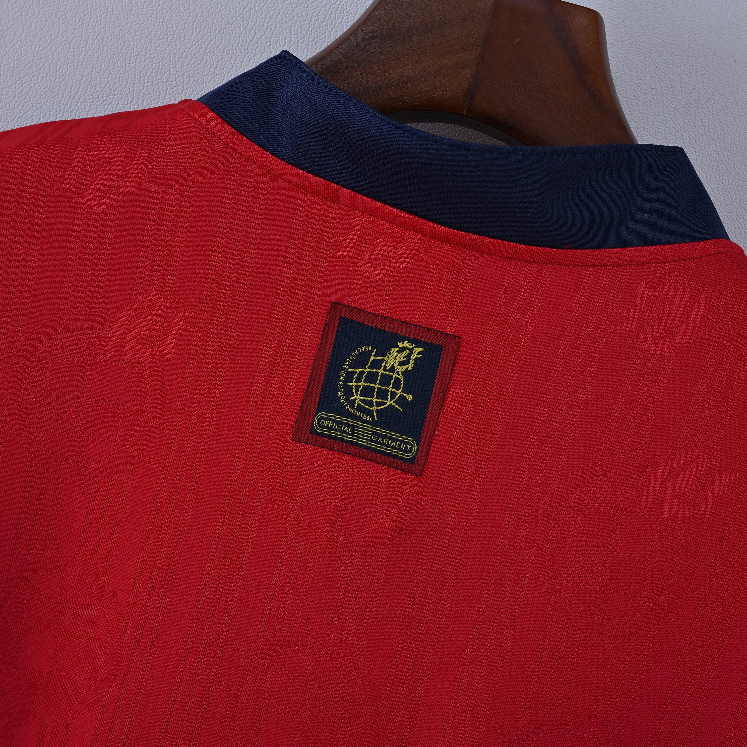 1996 Spain Home Retro Football Shirt