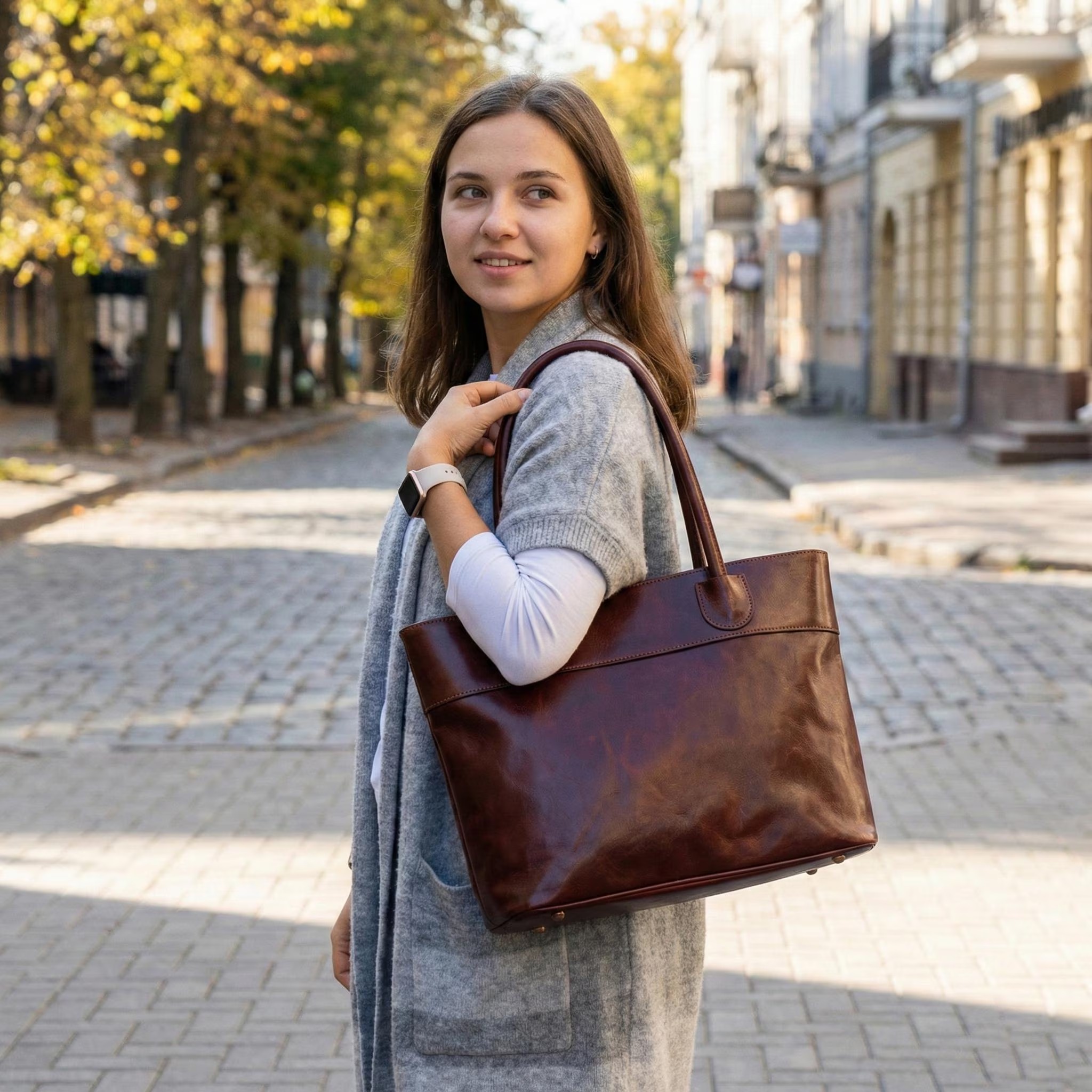 The Classic Full-Grain Leather Tote