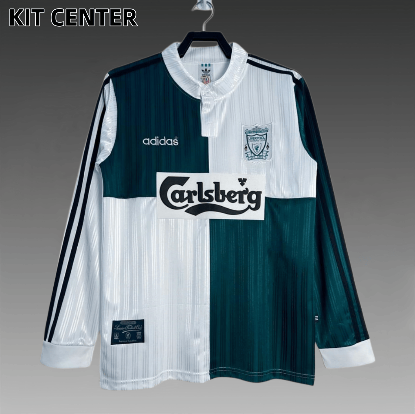 95/96 Liverpool Away Retro long sleeves Football Shirt