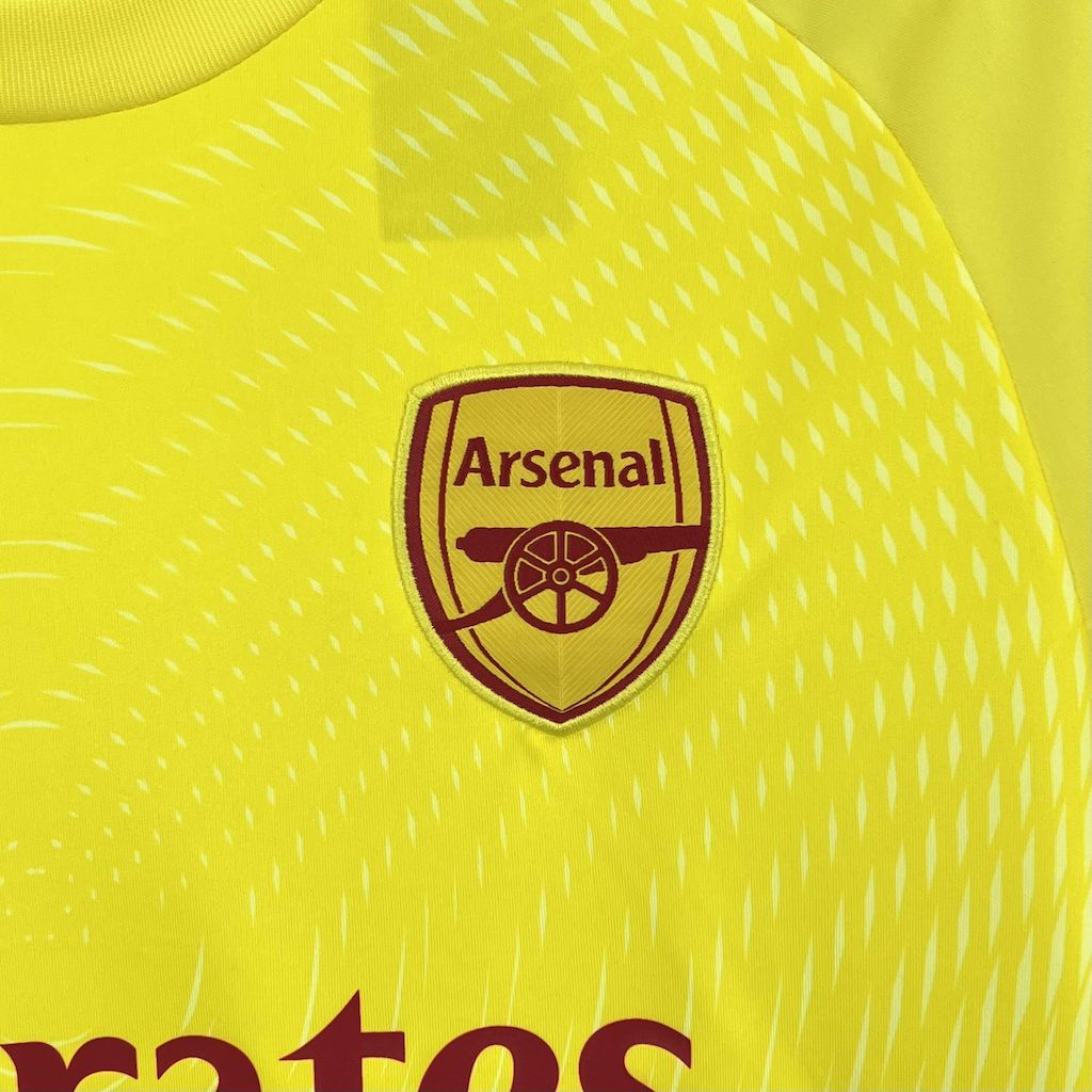 2025/2026 Arsenal Yellow Goalkeeper Football Shirt (Fans)