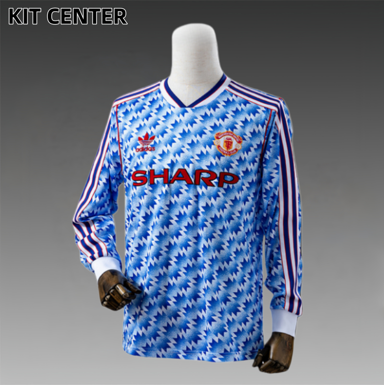 90/92 Manchester United Away  retro football shirt
